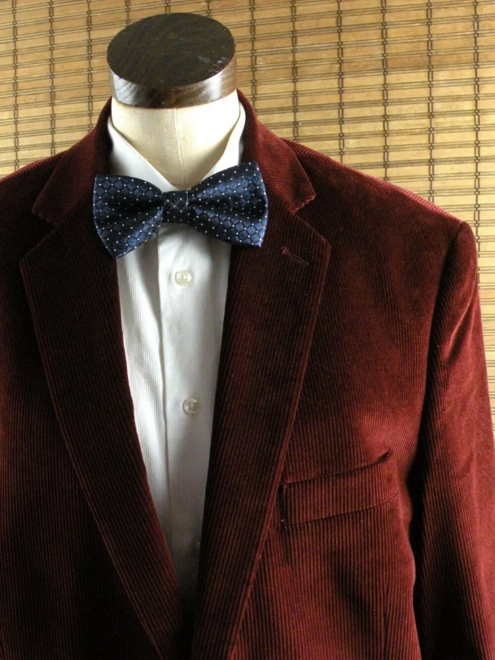 NWOT Men's Saddlebred Burgundy Corduroy Blazer sz 44L